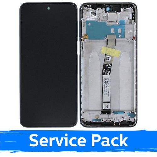 LCD ekranas suderinamas su Xiaomi Redmi Note 9S (Note 9 Pro) su rėmeliu / Interstellar pilka / (Service Pack)