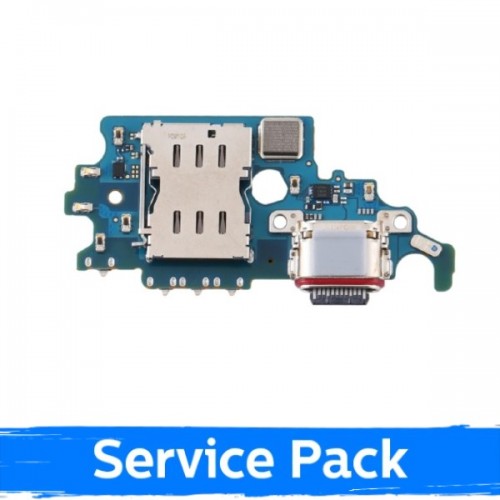 Įkrovimo jungtis skirta Samsung G991 S21 su lankstiu kabeliu / Plata (Service Pack)