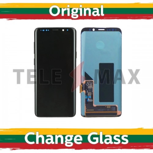 Дисплей LCD для Samsung G960 S9 чёрный (восстановленный: Telemax) (без рамки)
