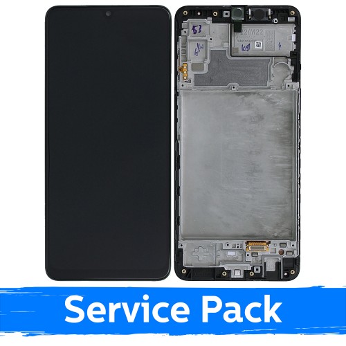 LCD Display Compatible With Samsung M225 M22 / E225 F22 Black With Frame (Service Pack)