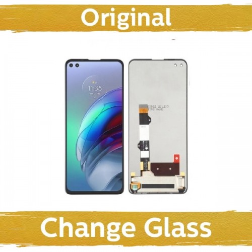 LCD ekranas skirtas Motorola G100 / XT2125 / juodas (Atnaujintas: Kinija)