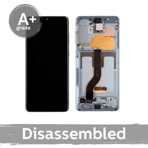 LCD ekranas suderinamas su Samsung G985 S20 Plus su rėmeliu / Cloud Blue / (10/10 naudotas)