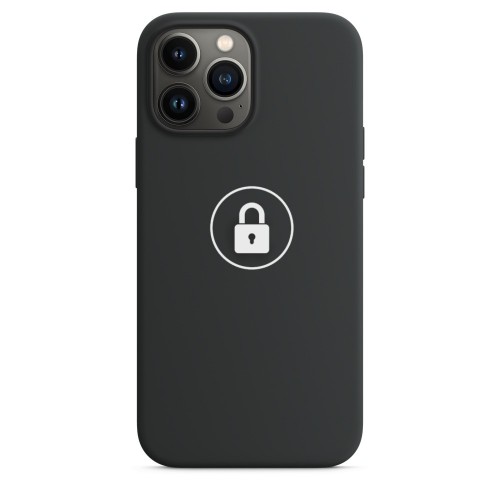 Telefono dėklas Silicone Case v2, skirtas Apple iPhone 13 Pro Max, Midnight Black, originalios pakuotėje