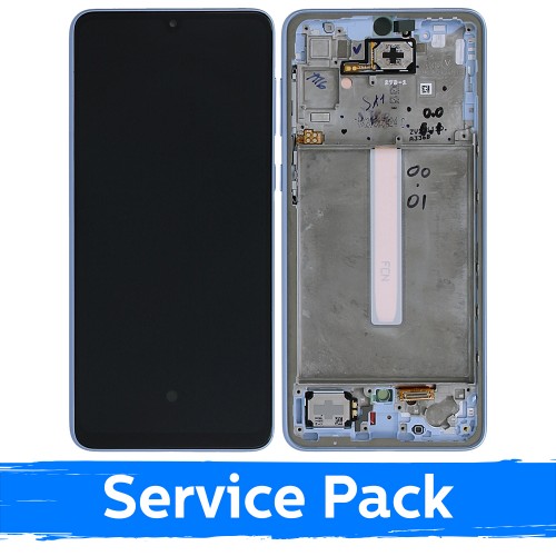 LCD дисплей совместим с Samsung A336 A33 5G с рамкой / синий / (Service Pack)