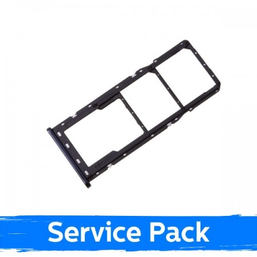 Держатель SIM-карты совместим с Samsung A750 A7 2018 чёрный оригинальный (Service Pack)