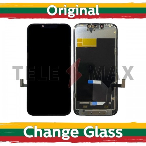 LCD дисплей совместимый с iPhone 13 чёрный (восстановленный: Telemax)