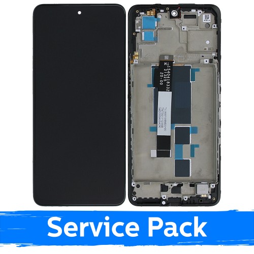 LCD ekranas suderinamas su Xiaomi Poco X3 GT (2021) juodas su rėmeliu (Service Pack)