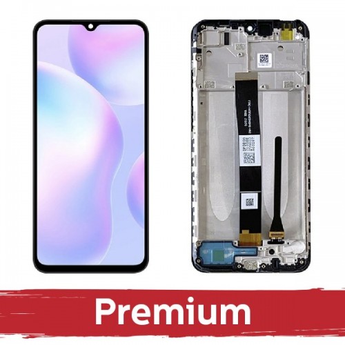 LCD Display Compatible With Xiaomi 9A / 9C / 9AT / Poco C3 Black with Frame OEM