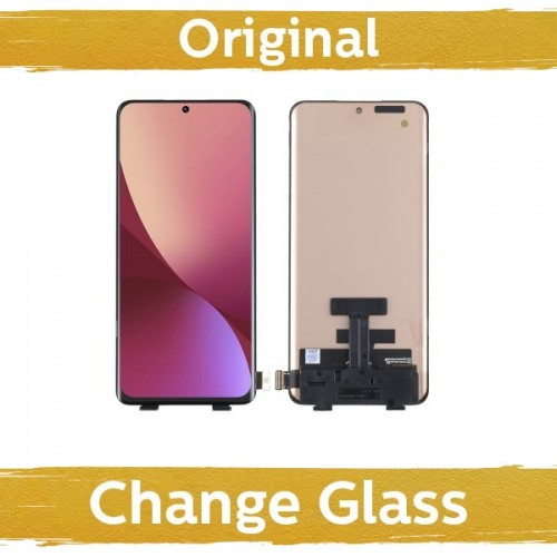 LCD дисплей для Xiaomi 12 (12X / 12S) чёрный (восстановленный: Китай)