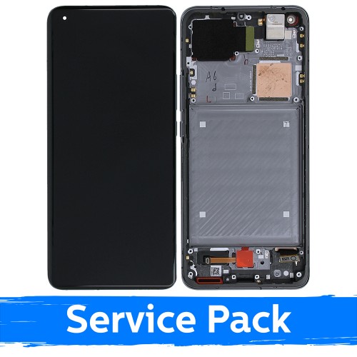 LCD дисплей для Xiaomi Mi 11 Ultra с рамкой Ceramic Black (Service Pack)