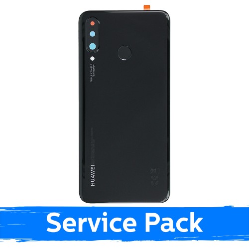 Galinis dangtelis skirtas Huawei P30 Lite / Midnight Black / originalus (Service Pack)