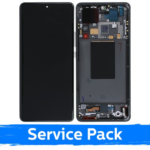 LCD Display Compatible With Xiaomi 12 Pro (12s Pro) With Frame / Gray / (Service Pack)