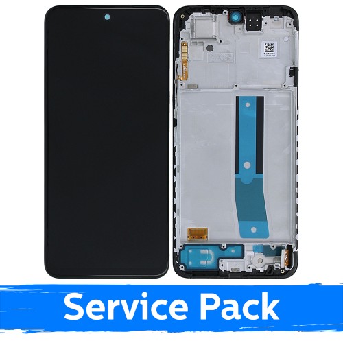 LCD ekranas suderinamas su Xiaomi Redmi Note 11 / Poco M4 Pro 4G juodas su rėmu (Service Pack)
