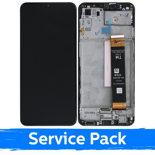 LCD дисплей для Samsung M336 M33 5G / M236 M23 5G чёрный с рамкой (Service Pack)