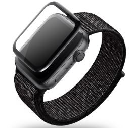 Закалённое стекло "5D Full Glue" Apple Watch 1 2 3 38mm изогнутое bulk