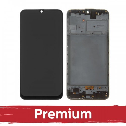LCD дисплей совместимый с Samsung M315 M31 / M217 M21s чёрный с рамкой OEM