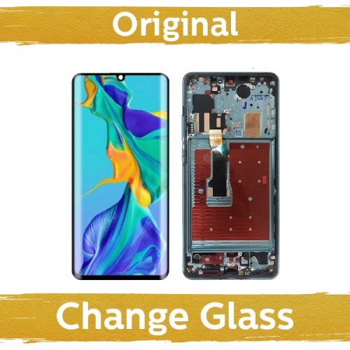 LCD ekranas suderinamas su Huawei P30 Pro su nauju rėmeliu / juodas / (Atnaujintas: China)