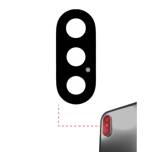 Rear Camera Lens Compatible With Apple iPhone X Rear Camera Lens / PREMIUM /