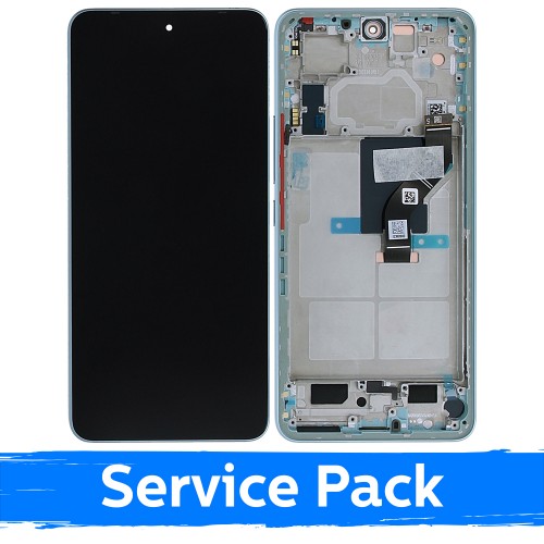 LCD ekranas skirtas Xiaomi 12 Lite 5G su rėmeliu / Lite žalias / (Service Pack)