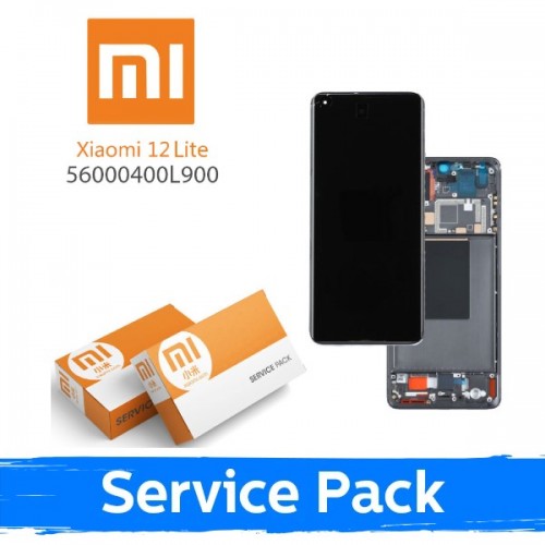 LCD ekranas skirtas Xiaomi 12 Lite 5G su rėmeliu / Lite rožinis / (Service Pack)