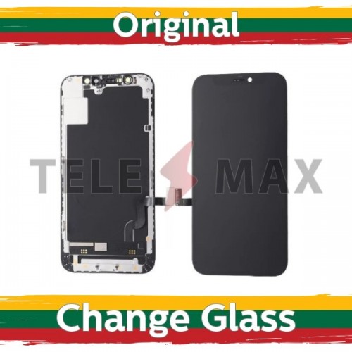 LCD ekranas suderinamas su iPhone 12 Mini juodas (Atnaujintas: Telemax)