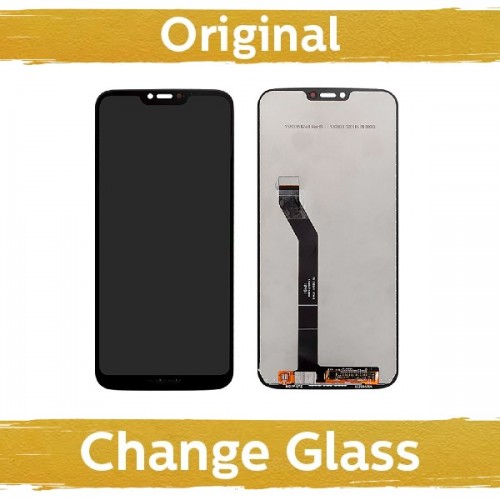 LCD ekranas skirtas Motorola G7 Power / XT1955 / juodas (Atnaujintas: Kinija)