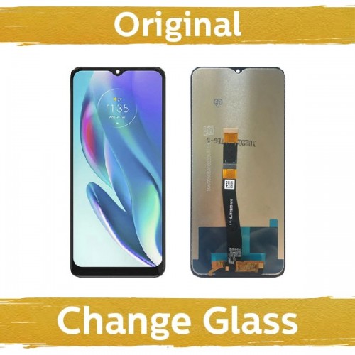 LCD дисплей совместимый с Motorola G50 5G XT2149 чёрный (восстановленный: Китай)