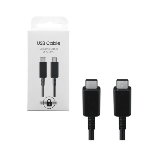 Кабель USB Samsung EPDX510JBEGEU чёрный 180 см Type-C/Type-C (до 5A) оригинальная упаковка
