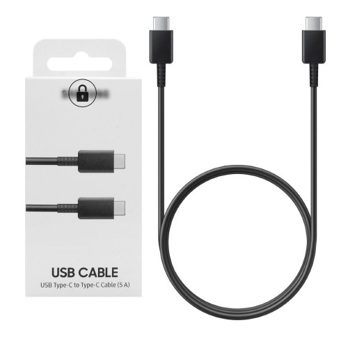 Кабель USB Samsung EP-DN975BBEGWW чёрный 100 см Type-C/Type-C (до 5A) оригинальная упаковка