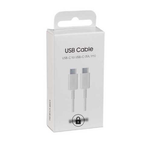 Кабель USB Samsung EP-DN975BWEGWW белый 100 см Type-C/Type-C (до 5A) оригинальная упаковка