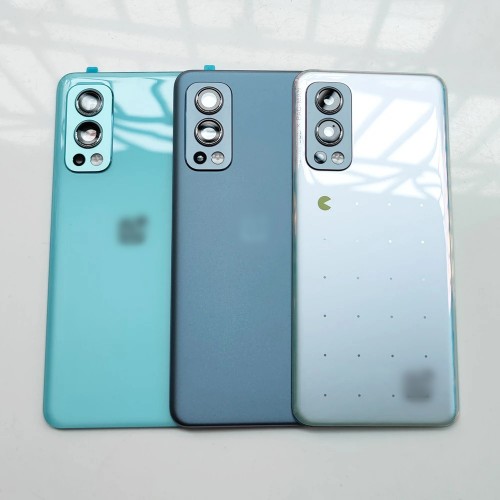 Задняя крышка совместимая с OnePlus Nord 2 Gray Sierra (с линзой камеры) HQ