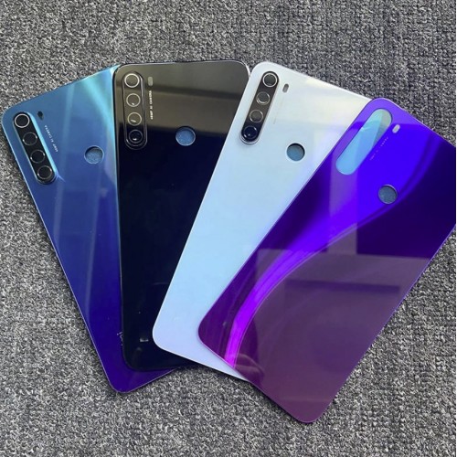 Back Cover Compatible With Xiaomi Redmi Note 8T / Black / (with camera lens) HQ