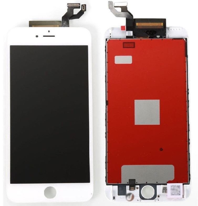 LCD ekranas iPhone 6S Plus su lietimo ekranu baltas Premium