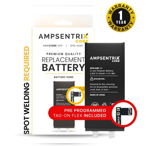 Baterija suderinama su iPhone 11 (A2221) / Didelės talpos / Be BMS
