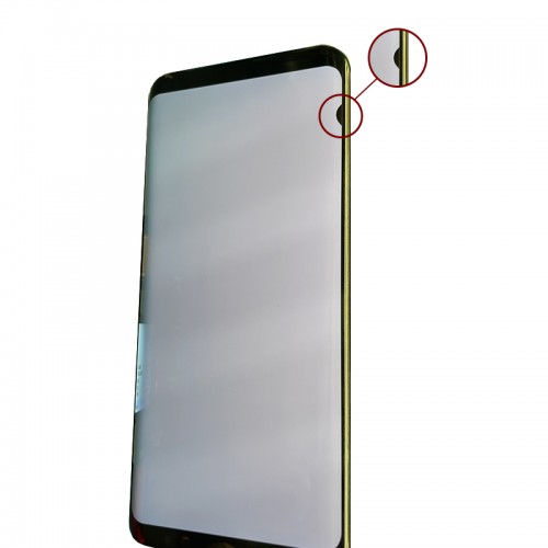 LCD Display Compatible With Samsung G950 S8 with Frame / Orchid Gray / (Refurbished: Telemax) (With Defects 1)