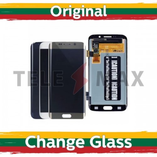 LCD Display Compatible With Samsung G925 S6 Edge Gold (Refurbished: Telemax)