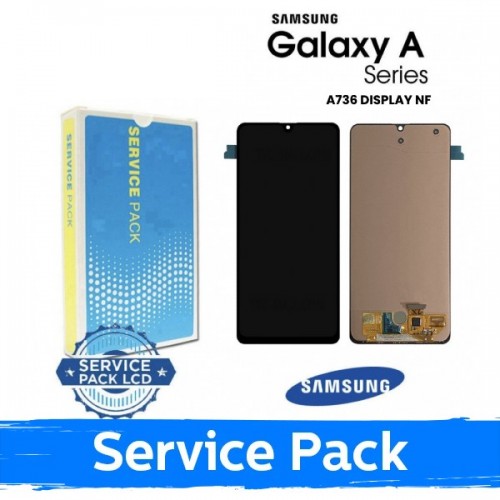LCD дисплей совместимый с Samsung A736 A73 5G чёрный (Service Pack)(NF версия)