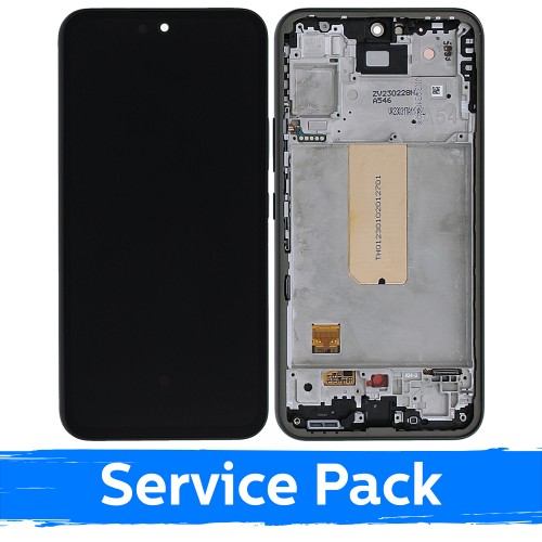LCD Display Compatible With Samsung A546 A54 5G With Frame / Graphite / (Service Pack)