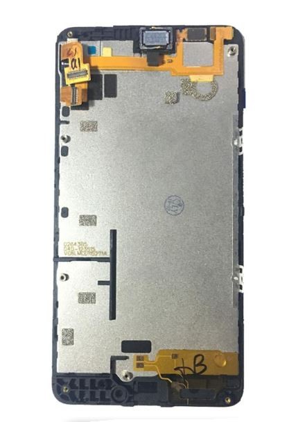 LCD ekranas Microsoft (Nokia) Lumia 640 su jutikliniu ekranu ir rėmeliu juodas originalus (naudotas, B klasė)