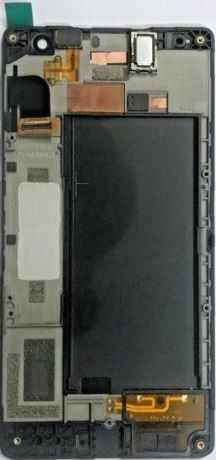 LCD ekranas Microsoft (Nokia) Lumia 735 su jutikliniu ekranu ir rėmeliu juodas originalus (naudotas, B klasė)