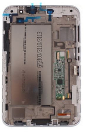 LCD ekranas Samsung P3100 Tab 2 7.0 su lietimo ekranu juodas originalus (naudotas Grade B)