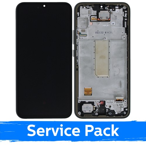 LCD Display Compatible With Samsung A346 A34 5G With Frame / Graphite / (Service Pack)