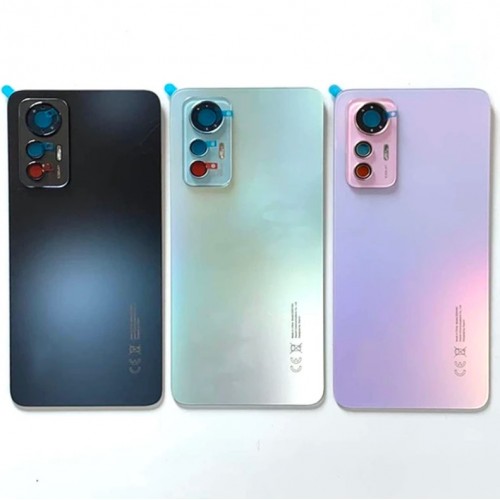 Galinis dangtelis skirtas Xiaomi 12 Lite 5G / juodas / (su kameros lęšiu) OEM