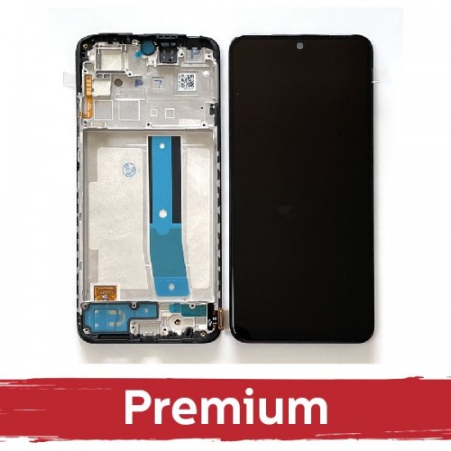 LCD дисплей совместимый с Xiaomi Redmi Note 11 / Poco M4 Pro 4G черный с рамкой OEM