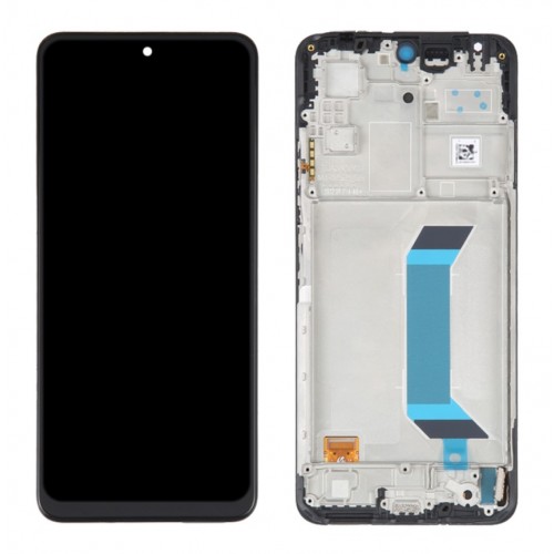 LCD ekranas skirtas Xiaomi Redmi Note 12 5G / Poco X5 5G juodas su rėmeliu HQ
