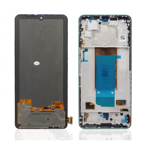 LCD-дисплей совместимый с Xiaomi Poco F4 с рамкой / ночной чёрный / HQ