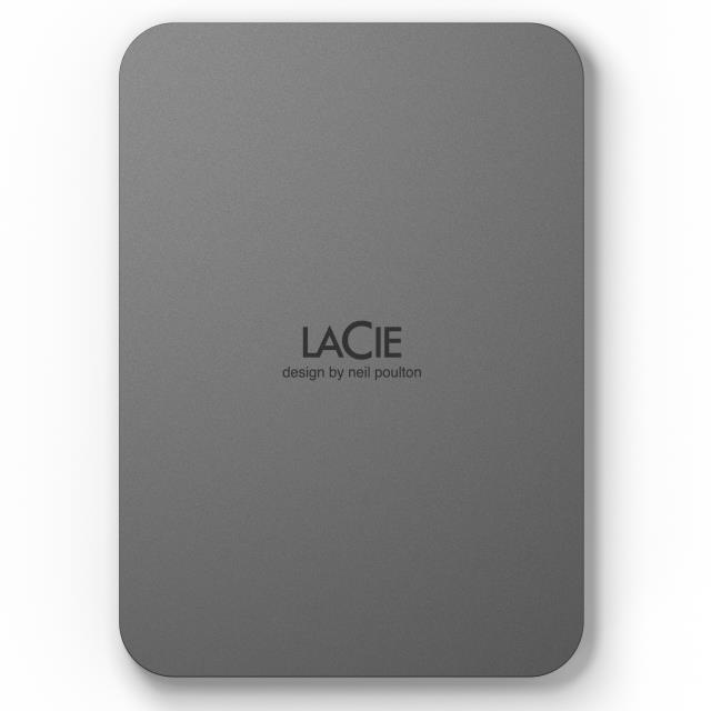 Внешний HDD LACIE Mobile Drive Secure 2TB USB-C USB 3.2 серый STLR2000400