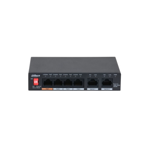Неуправляемый 6-портовый гигабитный коммутатор Dahua PFS3006-4GT-60 с 4 портами PoE, 60 Вт
