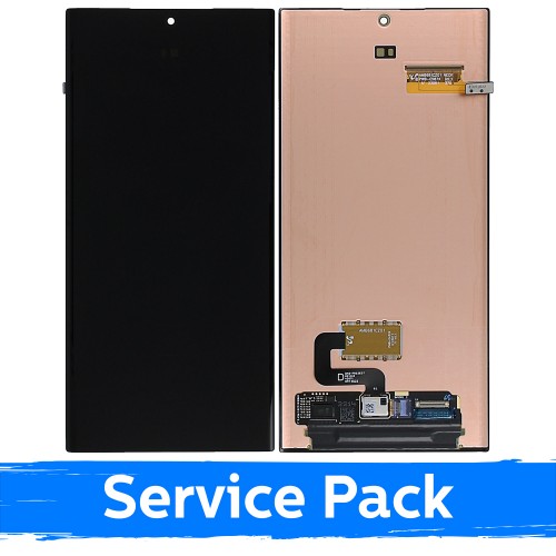 LCD-дисплей совместимый с Samsung S918 S23 Ultra чёрный (Service Pack) (NF версия)