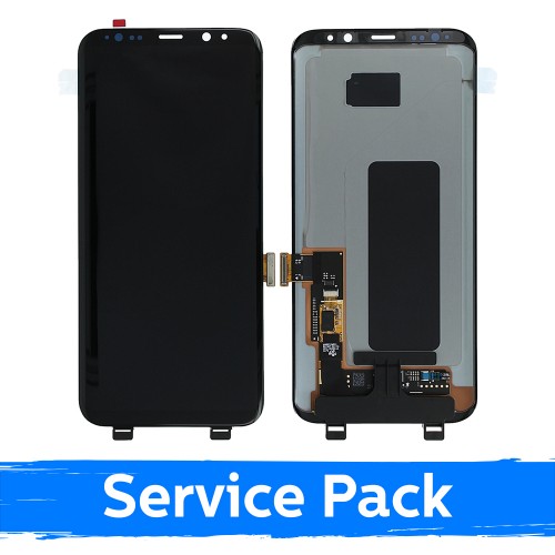 LCD Display Compatible With Samsung G955 S8 Plus Black (Service Pack) (NF version)